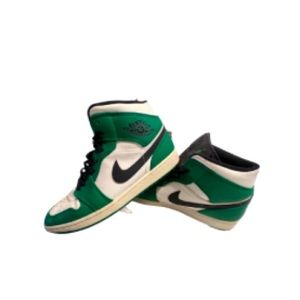 Nike Air Jordan 1s Retro Celtic Green Mid Shoes Size 11 2018 pine green mods